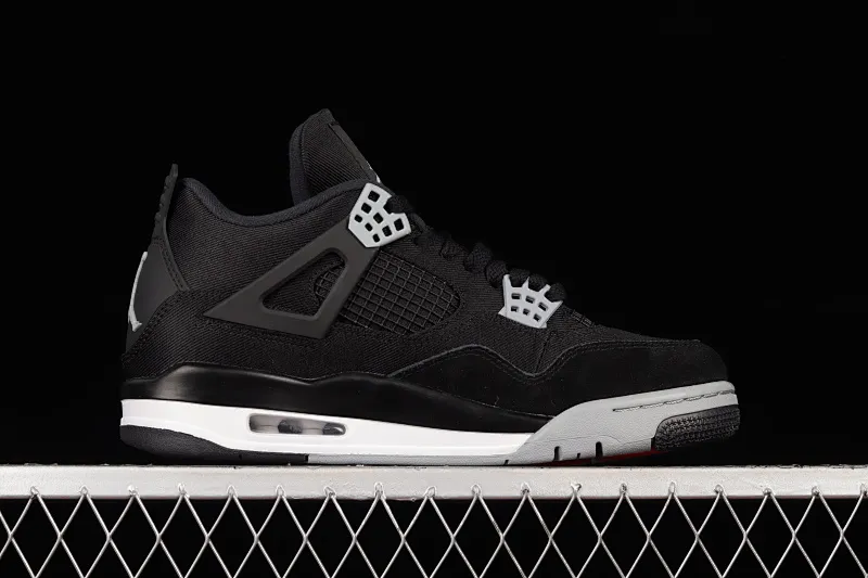 All categories Air Jordan Jordan series basketball shoes Air Jordan 4 L version Air Jordan 4 Retro "Olive Canvas" AJ4 Joe 4 black and gray denim DH7138-006